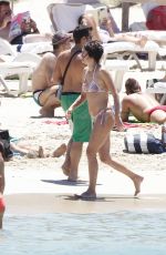 LENA HEADEY in Bikini at a Beach in Ibiza