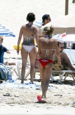 LENA HEADEY in Bikini at a Beach in Ibiza