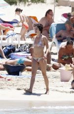 LENA HEADEY in Bikini at a Beach in Ibiza