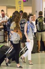 LILY COLLINS at Airport in Ibiza