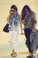 LILY COLLINS at Airport in Ibiza