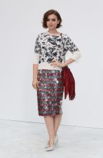 LILY COLLINS at Chanel Fashion Show in Paris