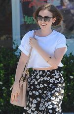 LILY COLLINS Out and About in West Hollywood