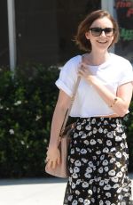 LILY COLLINS Out and About in West Hollywood