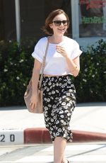 LILY COLLINS Out and About in West Hollywood