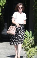 LILY COLLINS Out and About in West Hollywood