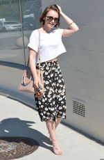 LILY COLLINS Out and About in West Hollywood