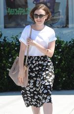LILY COLLINS Out and About in West Hollywood
