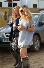 LILY JAMES at Glastonbury Festival