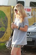 LILY JAMES at Glastonbury Festival