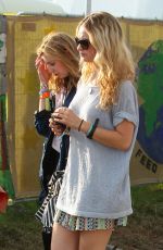 LILY JAMES at Glastonbury Festival