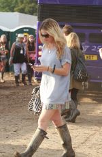 LILY JAMES at Glastonbury Festival