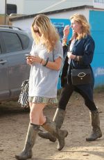 LILY JAMES at Glastonbury Festival