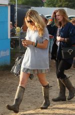 LILY JAMES at Glastonbury Festival