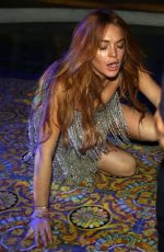 LINDSAY LOHAN at a Party at Ischia Global Film and Music Festival