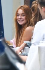 LINDSAY LOHAN at George Bar in Mayfair