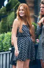 LINDSAY LOHAN at George Bar in Mayfair