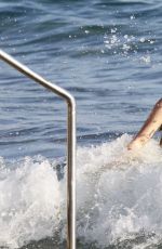LINDSAY LOHAN in Swimsuit at a Beach in Ibiza