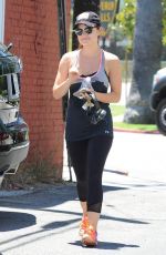 LUCY HALE Leaves a Gym in Beverly Hills
