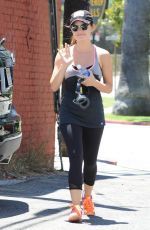 LUCY HALE Leaves a Gym in Beverly Hills