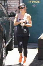 LUCY HALE Leaves a Gym in Beverly Hills