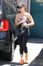 LUCY HALE Leaves a Gym in Beverly Hills