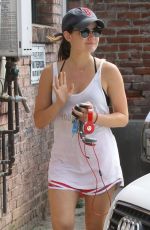 LUCY HALE Leaves a Gym in West Hollywood