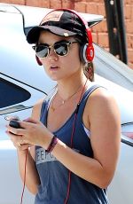 LUCY HALE Out and About in Beverly Hills