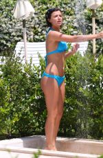 LUCY MECKLENBURGH in Bikini at a Pool in Rome