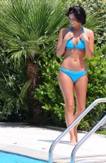LUCY MECKLENBURGH in Bikini at a Pool in Rome