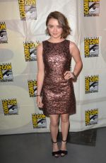 MAISIE WILLIAMS at Game of Thrones Panel at Comic-con in San Diego