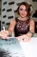 MAISIE WILLIAMS at Game of Thrones Panel at Comic-con in San Diego