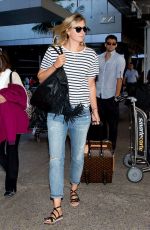MARIA SHARAPOVA in Jeans Arrives at LAX Airport