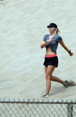 MARIA SHARAPOVA Working Out in California