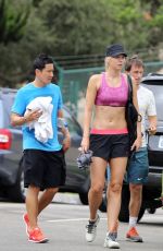 MARIA SHARAPOVA Working Out in California