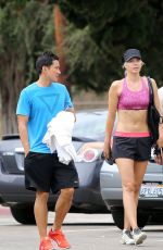 MARIA SHARAPOVA Working Out in California