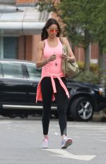 MELANIE SYKES Leaves a Gym in London