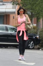 MELANIE SYKES Leaves a Gym in London