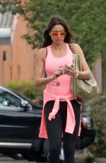 MELANIE SYKES Leaves a Gym in London