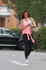 MELANIE SYKES Leaves a Gym in London