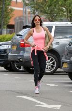 MELANIE SYKES Leaves a Gym in London