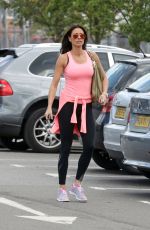 MELANIE SYKES Leaves a Gym in London