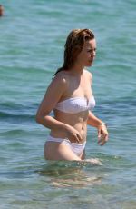 MELISSA GEORGE in Bikini at a Beach in St. Tropez