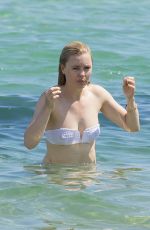 MELISSA GEORGE in Bikini at a Beach in St. Tropez