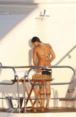 MICHELLE RODRIGUEZ in Bikini at a Yacht in Ibiza