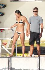 MICHELLE RODRIGUEZ in Bikini at a Yacht in Ibiza