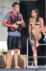MICHELLE RODRIGUEZ in Bikini at a Yacht in Ibiza