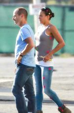 MICHELLE RODRIGUEZ on the set of Fast & Furious 7