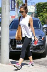 MINKA KELLY Heading to a Gym in Los Angeles