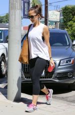 MINKA KELLY Heading to a Gym in Los Angeles